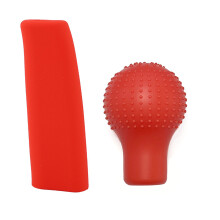 Universele siliconen handremgreepafdekking met comfortabele-Rood