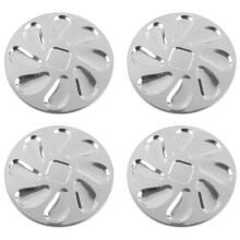4PCS Oyster Plate Stainless Steel Oyster Plates Shell Shaped Durable Oyster Container with 8 Slots for Oyster Sauce