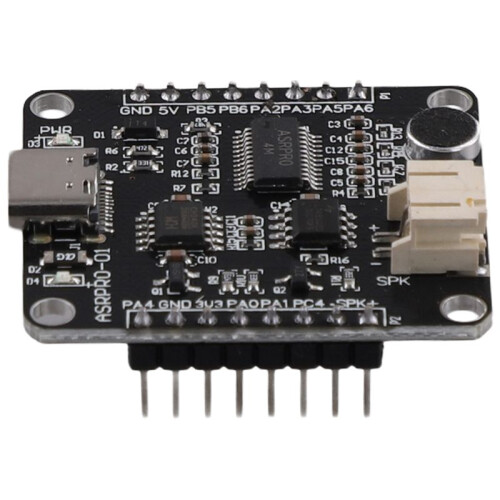 ASR-PRO Development Board 4M Flash Memory Voice Recognition Module Development Board (Pin Header Already Welded)