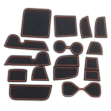 15Pcs Gate Slot Pad for HRV HR-V Vezel 2021 2022 Accessories Interior Non-Slip Anti Dust Cup Holder Inserts