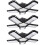 3Pcs Durable LED Garage Light 5 Panel Foldable Black Ceiling Lamp 8