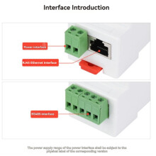 Industrial Isolated RS485 to ETH (C) RJ45 Converter Wall/Rail-Mount for Modbus for Reliable Data Communication