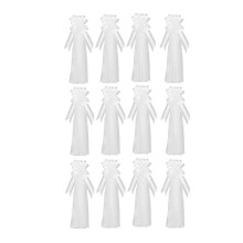 Large White Wedding Pew Bows with Long Tulle Wedding Pew Bows Chair Aisle Decorations Wedding Car Decoration