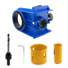 Door Lock Installation Kit,Door Lock Jig for Metal or Wood Doors,Hole Saw Kit for Easy Lockset Installation