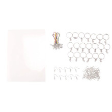 Shrinky Plastic Sheets Keychain Kit, 165Pcs Shrinky Art Kit for Kids for DIY Ornaments for -