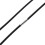 10X Colar de CordãO de Borracha Preta de 3 mm com Fecho de Aço Inoxidável - 22 Polegadas 4