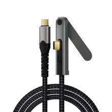 100-W-Schnellladekabel mit drehbarem Telefonständer und-2m