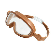 Anti-Beschlag-Schwimmbrille, verstellbare-Braun