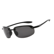 Lunettes de soleil de pêche polarisées pour la-Film noir et gris