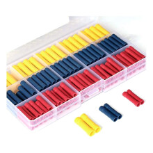 200 Pcs Butt Splice Crimp Connectors Kit, 10-22 AWG Wire Crimps Connector Red Yellow Terminal Kits