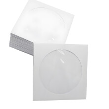 Pak van 1 set 12 cm wit papier CD's DVD's schijfhoezen-500 STUKS