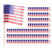 100 American Flag Toothpicks Party Cupcake Decoration Sandwich Food Picks