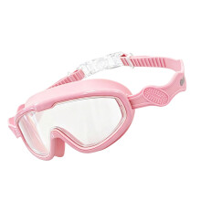 Large Frame Anti Fog Swim Goggles Clear Views Swim Glasses-Pink