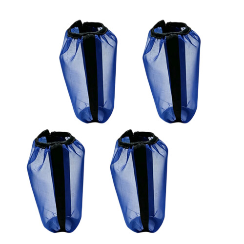 4Pcs Mesh Horse Fly Boot Light Weight Breathable Mesh Fly-Blue