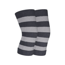 1 Pair Joint Care Knee Guards Acrylic Fibers Texture for-Grey L