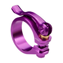 Bike Seat Post Clamps Aluminum Alloys Seat Post Clip-Purple