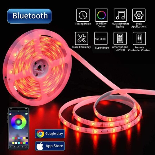 3,5 meter lange Bluetooth LED-strip met afstandsbediening en ingebouwde microfoon 1