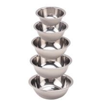 Stainless Steel Mixing Bowls (Set of 5) Non Slip Nesting Whisking Bowls Set Mixing Bowls for Salad Cooking Baking