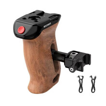 NEEWER Wooden Side Handle with Record Start/Stop Remote Trigger for    Cameras