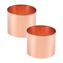 Copper Sheet Roll, Metal Foil Plate 1000mm x 50mm x 0.1mm 2Pcs