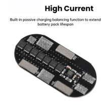 BMS 2S 50A High-Current 3.7V Li-Ion Lithium Battery Charger Protection Board with Balance for 21700 Battery Power Tools