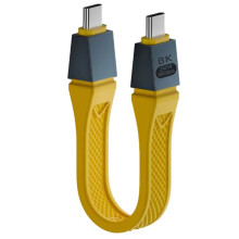 Nowy Kabel USB4 2.0 80Gbps Gen4 USB C do Egpu 16K Pd 240W Jednokierunkowy 120Gbps Krótki Kabel Żółty