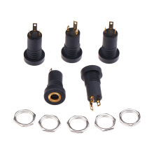 Pack Of 5 3.5Mm Music Video Jacks Socket 3Pin/4Pin With Gold-1
