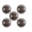 Guitar Effect Footswitch-Neutral mushroom  Gray and black 5 pie 1