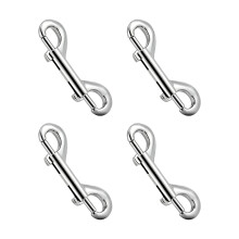 Attaches de laisse à Double extrémité, 4 pièces, mousqueton-88mm