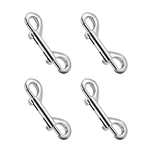 Attaches de laisse à Double extrémité, 4 pièces, mousqueton-88mm