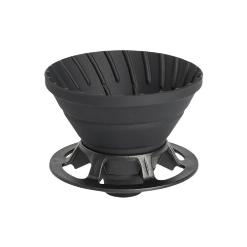 Silicone Foldable Coffee Dripper Reusable with Holder Coffee Filter Cup Space-Saving Foldable Coffee Funnel Outdoor,A