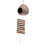 2X  Natural Coconut Husk Coconut Hide with Ladder for Bird Shell Hideaway Durable  2 4
