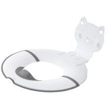 Opvouwbare draagbare toiletbril met schattig kattenontwerp,-Wit