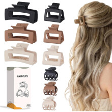Hair Clips Set for Women - 3 Styles Rectangle Clips for Thick Hair| 3.5 Inch Large Hair Claw Clips for Thick Hair