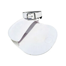 Sac de taille de Golf Compact, sac de télémètre en cuir PU-Blanc
