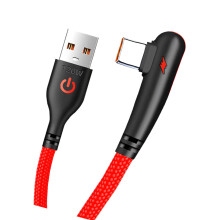 Câble de chargement USB portable vers type C avec-1,5m Rouge