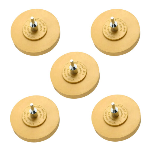 5pcs 3.5 Inch 88mm Diameter Rubber Buffing Wheel For Car