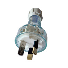 10A Power Plug with Clear Housing and Quick Assembly-Type 1