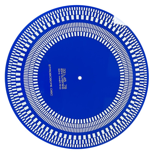 Disque stroboscopique de platines de 12 pouces pour-Bleu