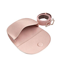 Compact Golf Waist Bag Tear Resistant PU Leather Range-Pink
