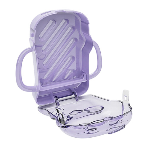 Lovely Creature Themed Drink Container Prevent Juice Box-Purple