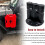 Pack Mount Lock, Locking Pack Mount with Backing Plate Base and 2 Keys, for Fuel Pack, Water Container, Storage Box 4
