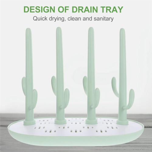 Plastic Milk Bottle Drying Rack Tree Shaped Storage Organizer for Feeding Bottles and Pacifiers Easy to Clean 1