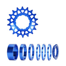 Mountainbikes Single Speed-ombouwsets met afstandsstuk-18T Blauw
