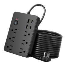 Elektrische oplaadadapter Veiligheid met 10 stekkers-1,8M zwart