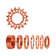 16T 18T fietsen single speed conversiekits,-16T Oranje