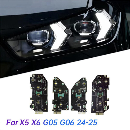 4pcs Front LED Daytime Running Light Board Chip Kit for  X5 X6 G05 G06 2024-2025 LED White Light Source PCB Board 1