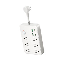 Moderne elektrische voedingseenheid voor 10 apparaten,-0,08M wit