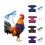 4 Pcs Adjustable Chicken Harness with Leash- 4 Styles Comfortable Hen Vest Breathable Mesh Training Harness and Leash 2