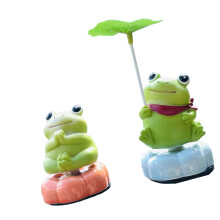 Frogs Cats Design Figurine For Tabletop Display Cartoon-Style3